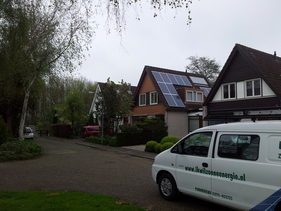 Zonnepanelen geplaatst te Berkhout