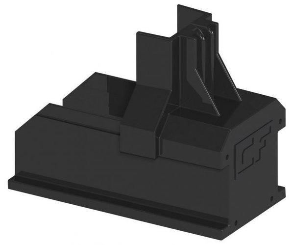 Clickfit Evo Basiscomponent Montagerail Eindkap Zwart